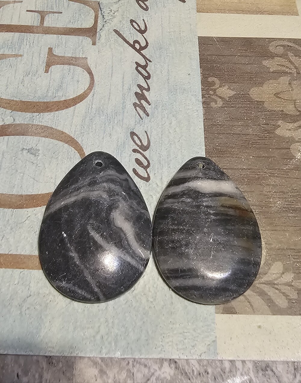 Black Stone Pendants